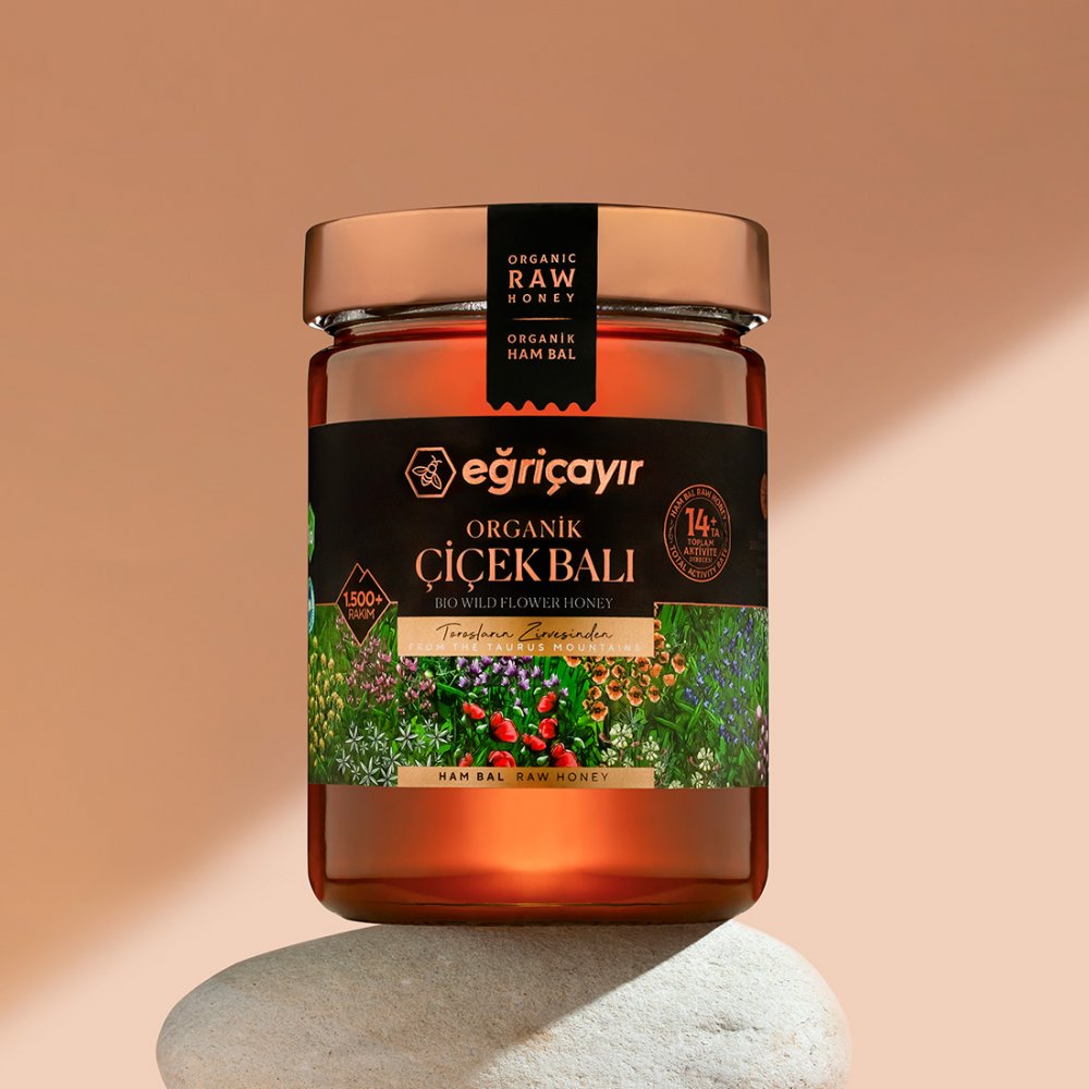 Eğriçayır Organik Süzme Çiçek Balı 850gr
